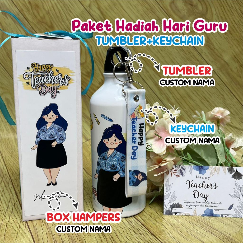 Kado Hari Guru Tumbler Custom Foto / Gift Hari Guru