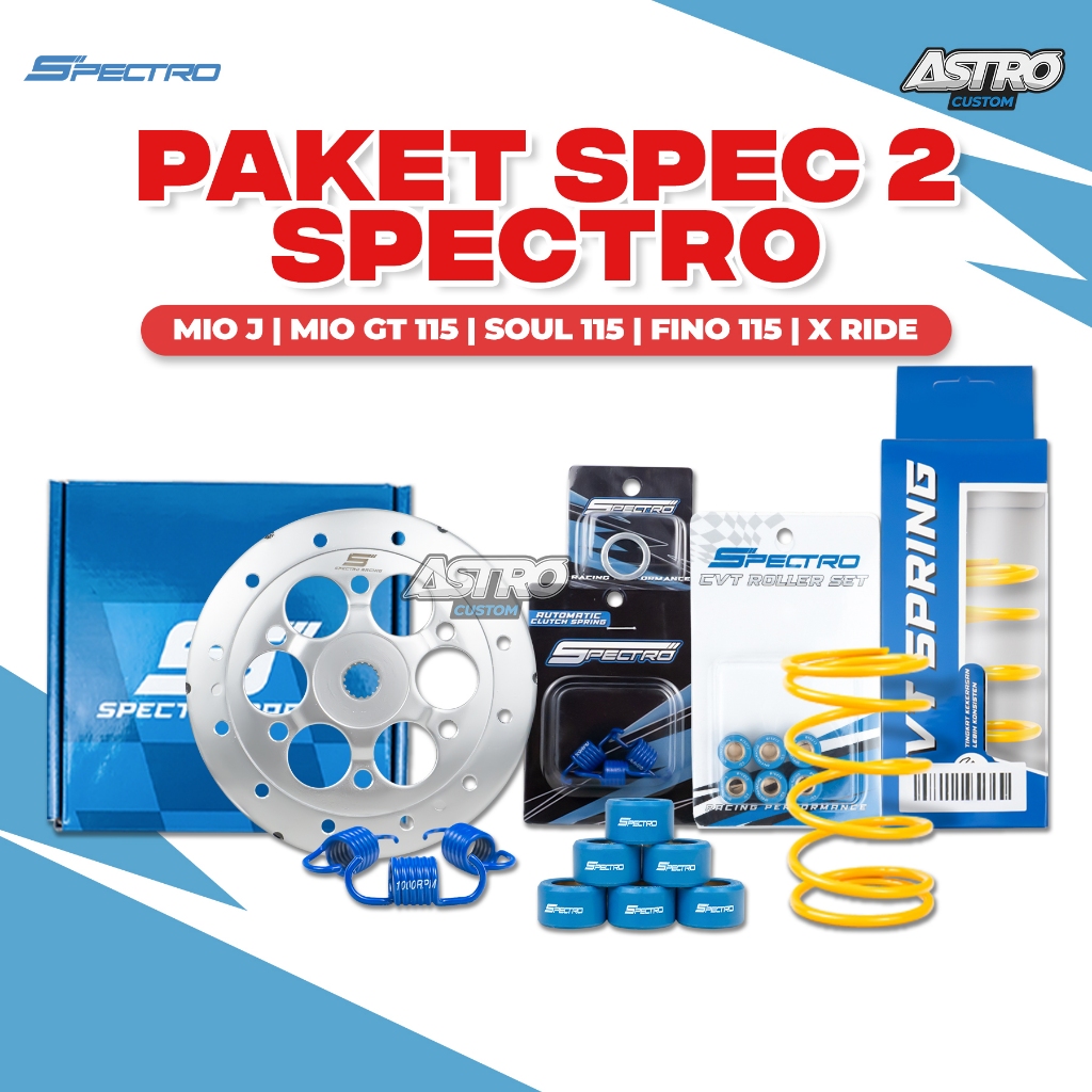 Spectro Paket Upgrade CVT Spec 2 Mio J Xride Fino Soul GT 115 PER RPM Roller Mangkok Ganda Kirian