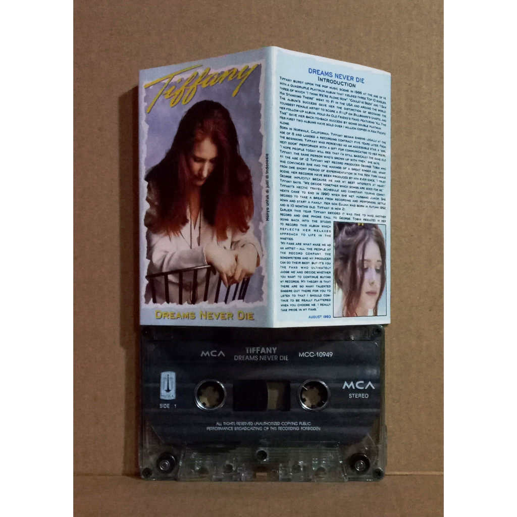TIFFANY - DREAMS NEVER DIE - Kaset