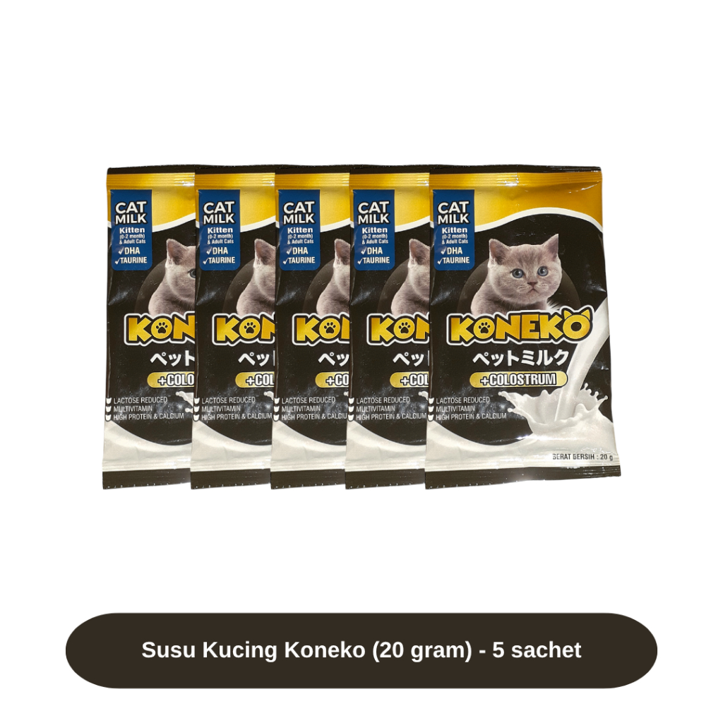 [5 Sachet] KONEKO Milk Cat Susu Kucing 20GR