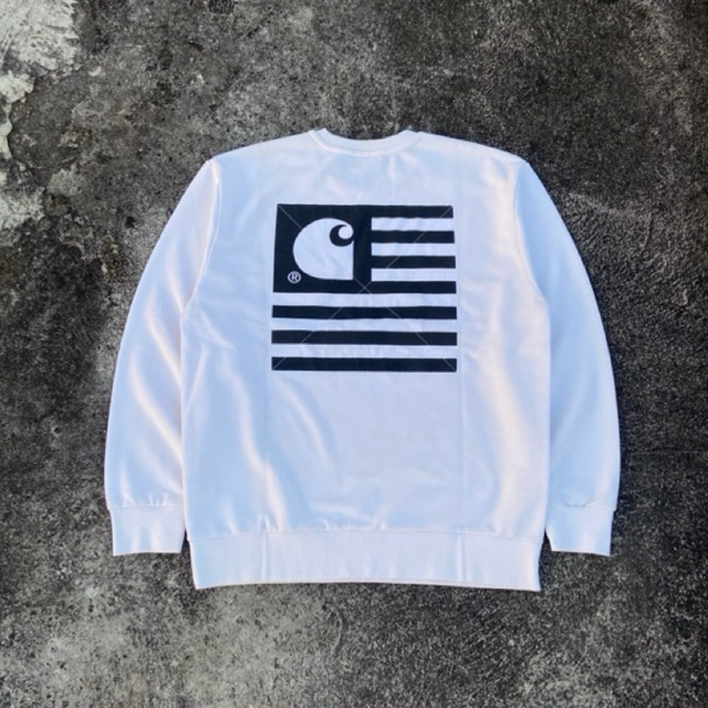 CREWNECK CARHARTT STATE PATCH WHITE