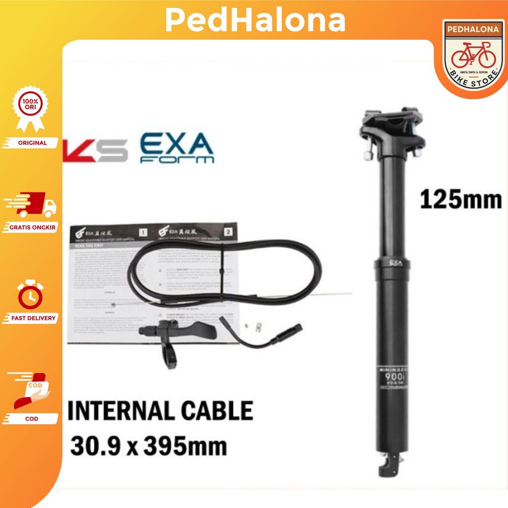 KS EXA Form 900i Dropper Seatpost Hidrolik 30.9 x 395mm Internal Cable