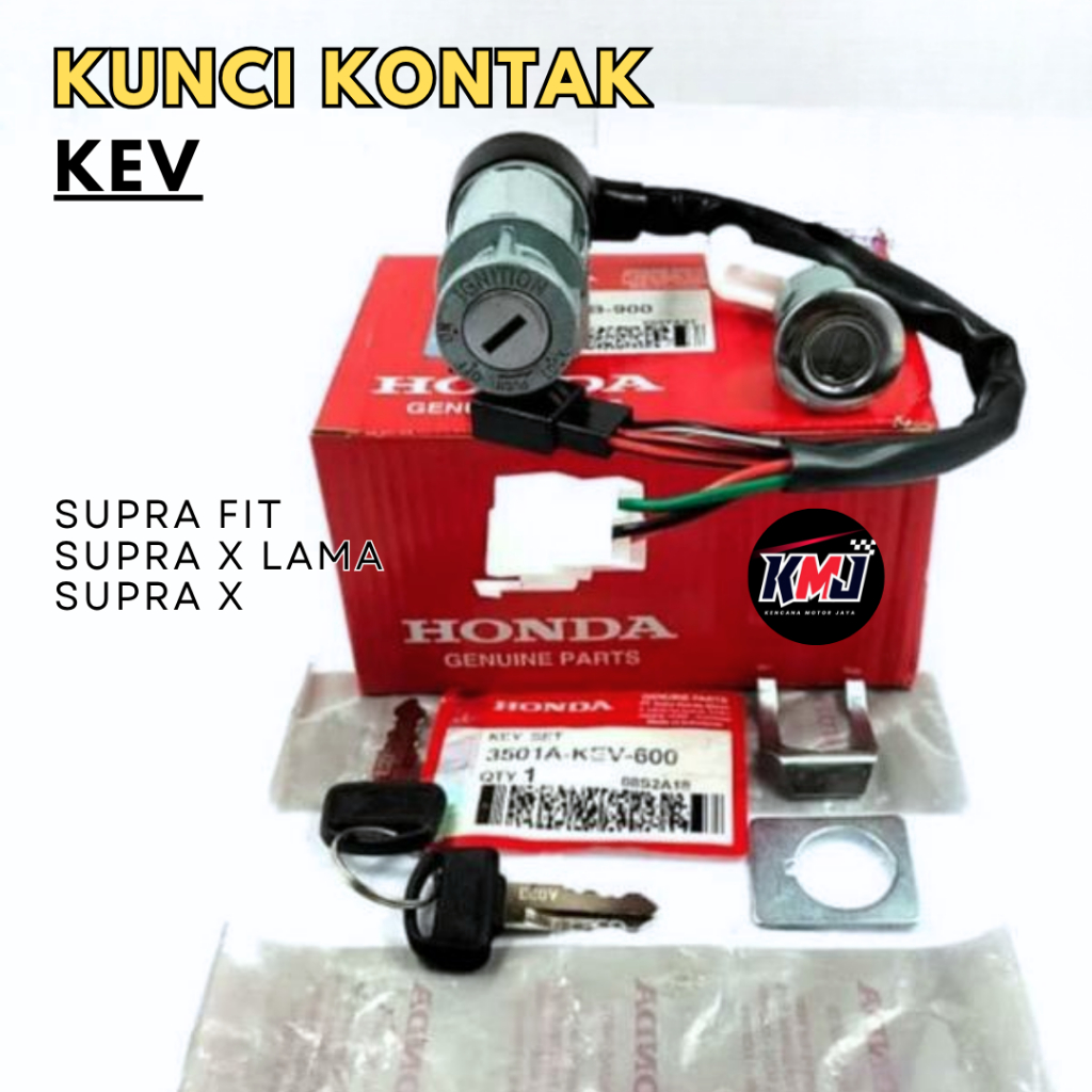 35010-KEV-650 Kunci Kontak Set KEV Key Set Honda Supra Fit Supra X Supra Lama Original
