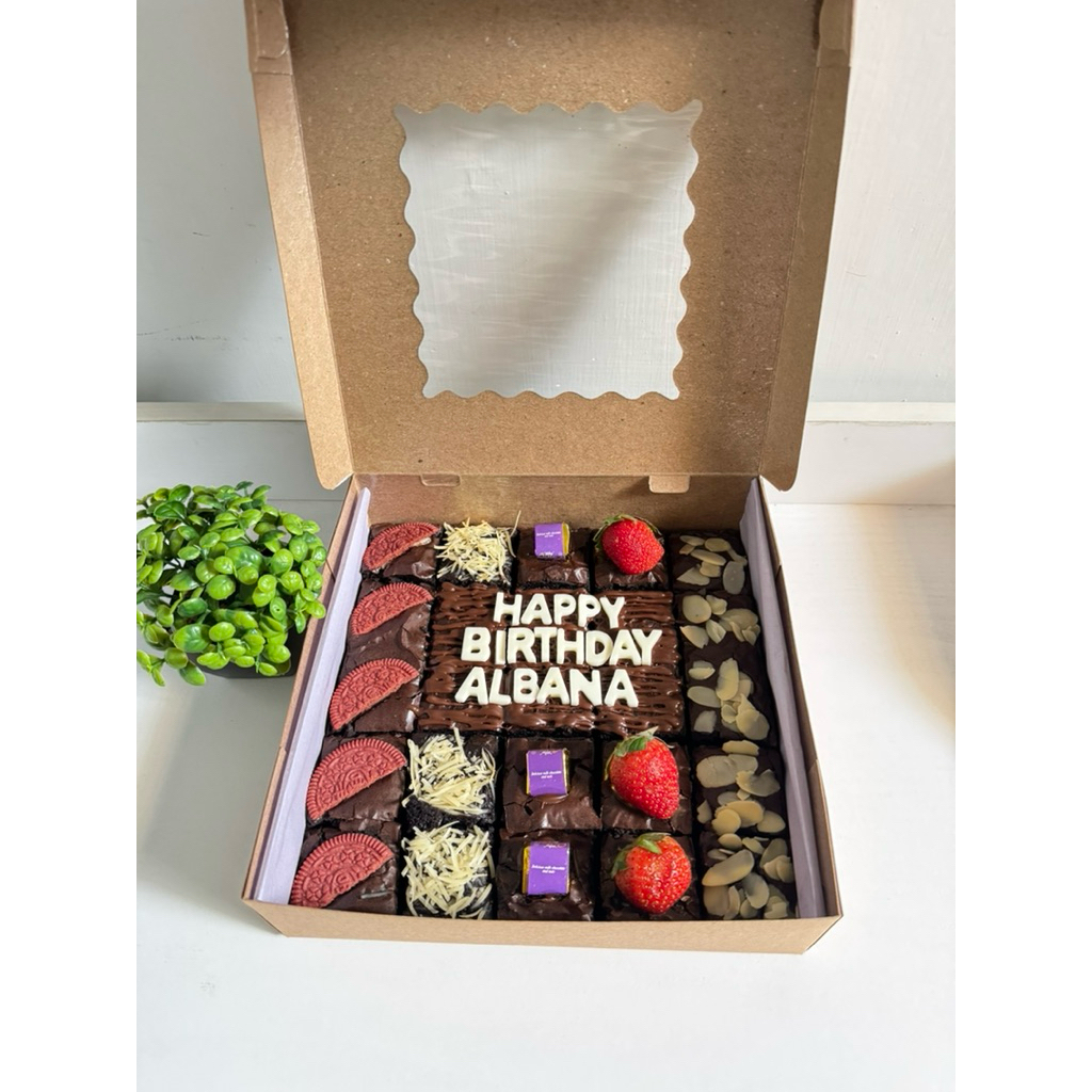 fudgy brownies medan / brownies ulang tahun