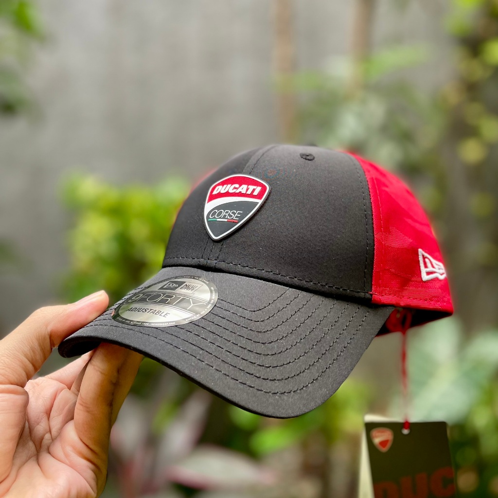 Topi Ducati Motor Logo Black 9FORTY Adjustable Cap, MotoGP Original NEW ERA – BRAND NEW – Marc Marqu