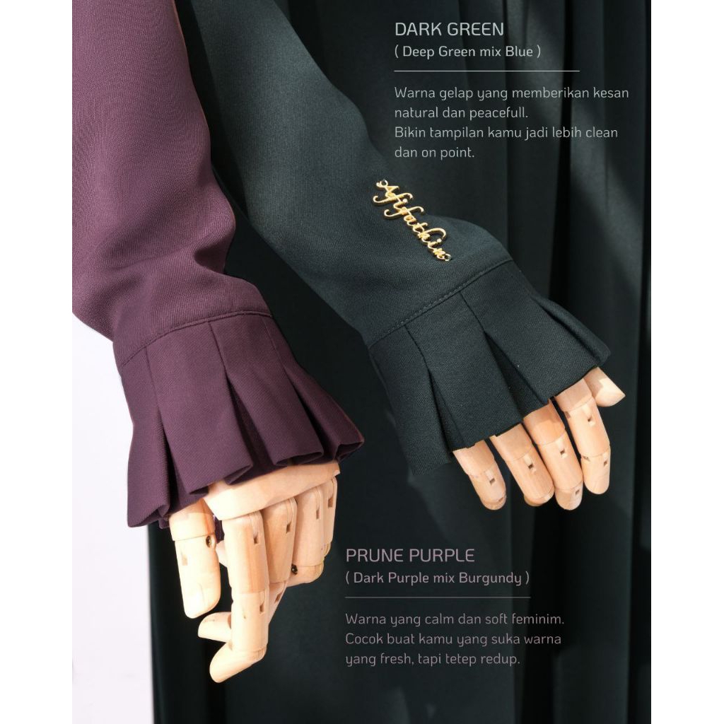 Gamis Nemophila Set Afifathin By Wina