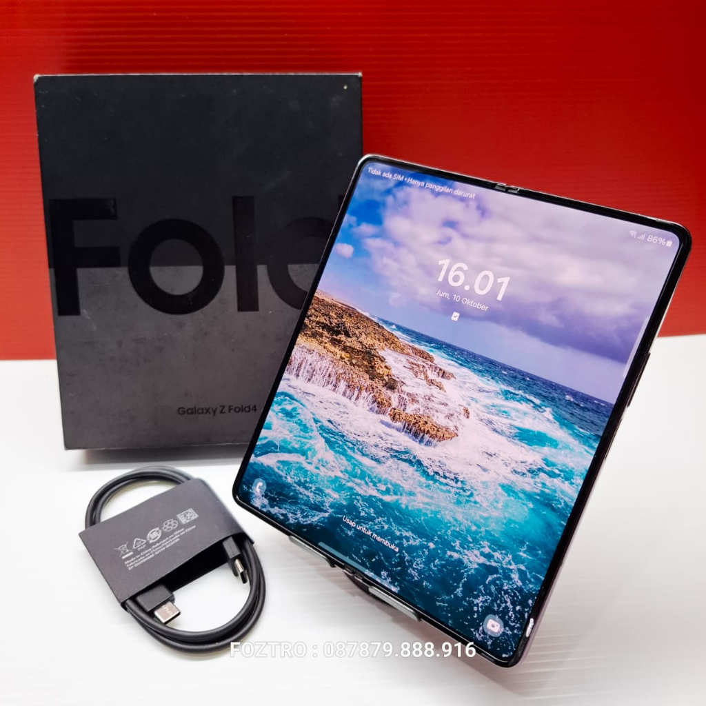 EXCLUSIVE Samsung Galaxy Z Fold 4 12/512GB BURGUNDY 100% Resmi NO MINUS
