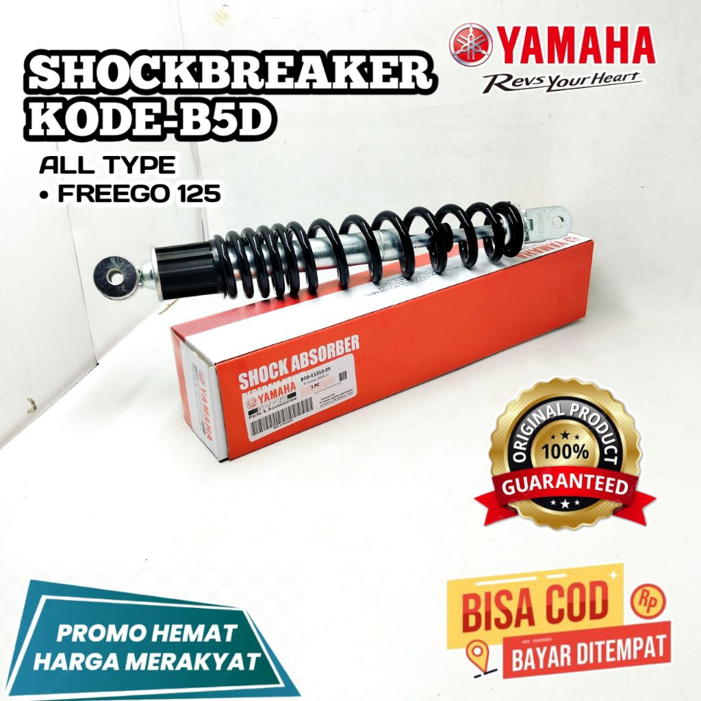 B5D SHOCKBREAKER,ORIGINAL,SHOCKBREAKER ORIGINAL YAMAHA,SHOCKBREAKER BERGARANSI YAMAHA,SHOCBREAKER UN