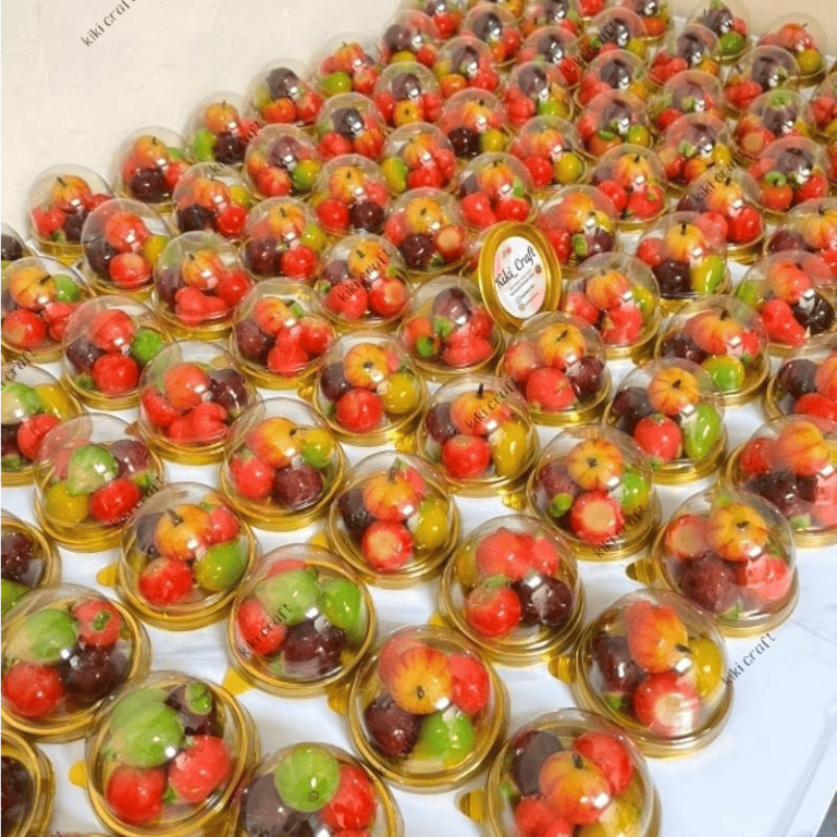 Kue Lukchup / Kue Buah Mini Thailand Mika Bulat isi 5