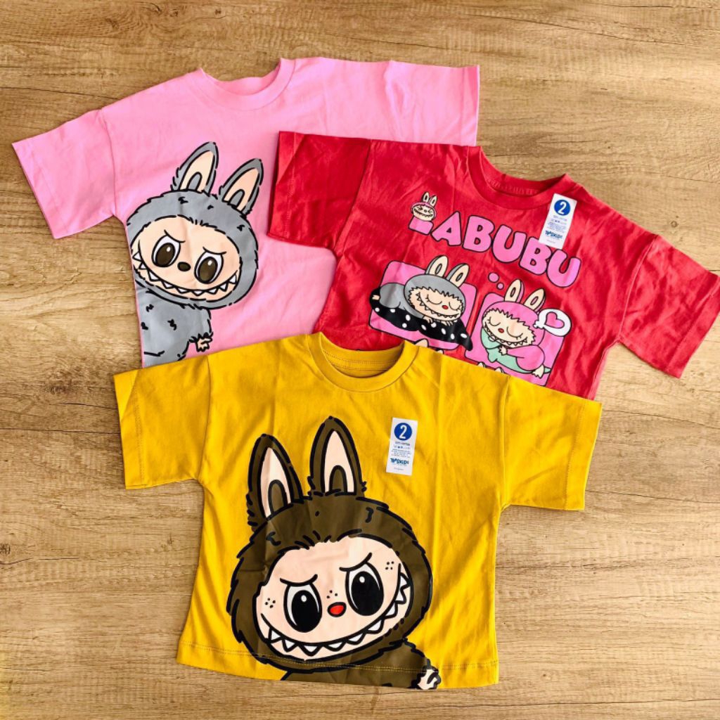 Baju Labubu bahan Katun Murah Surabaya / Kaos Anak Labubu grosir surabaya