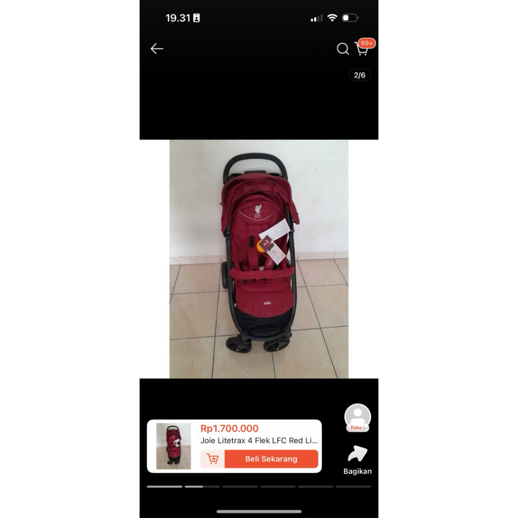 JOIE LITETRAX 4 FLEK LFC RED LIVERBIRD