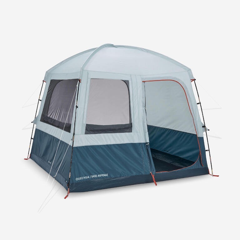 Quechua Tenda Camping Arpenaz Base Supported Camping Area Kapasitas 6 Orang Shelter Original - Tosca