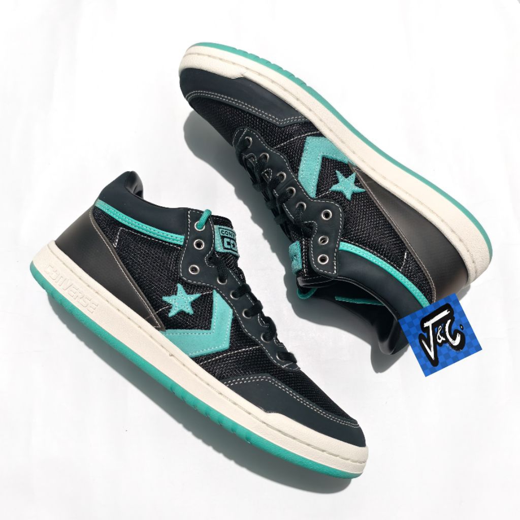 Converse Fastbreak Pro x Liverpool FC LFC Shine Mesh Bold Trainers Black Washed Teal