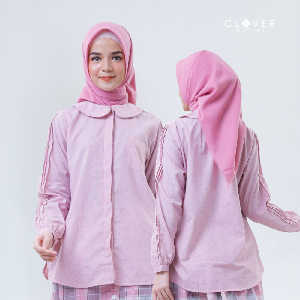Clover Clothing Tunik Denza | Atasan Tunik Wanita Muslimah Katun Mosaic Premium