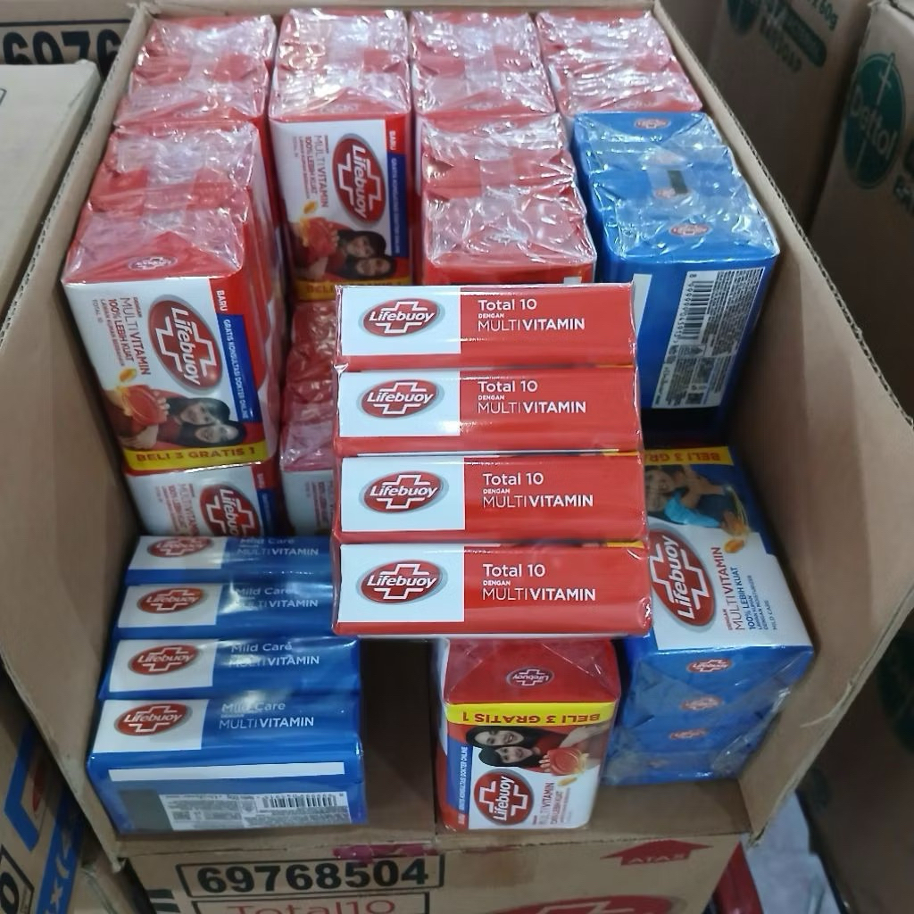 Lifebuoy Sabun Mandi Batang 100gr 1 Dus | Isi 24 (4x100gr) | 96 PCS