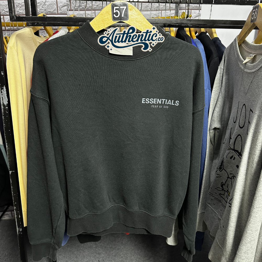 Essentials - Crewneck & Sweatshirt (Black) Fear of God