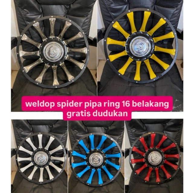 Wildop Truk Spider Jari Jari Ring16 khusus buat belakang ban dobel truk