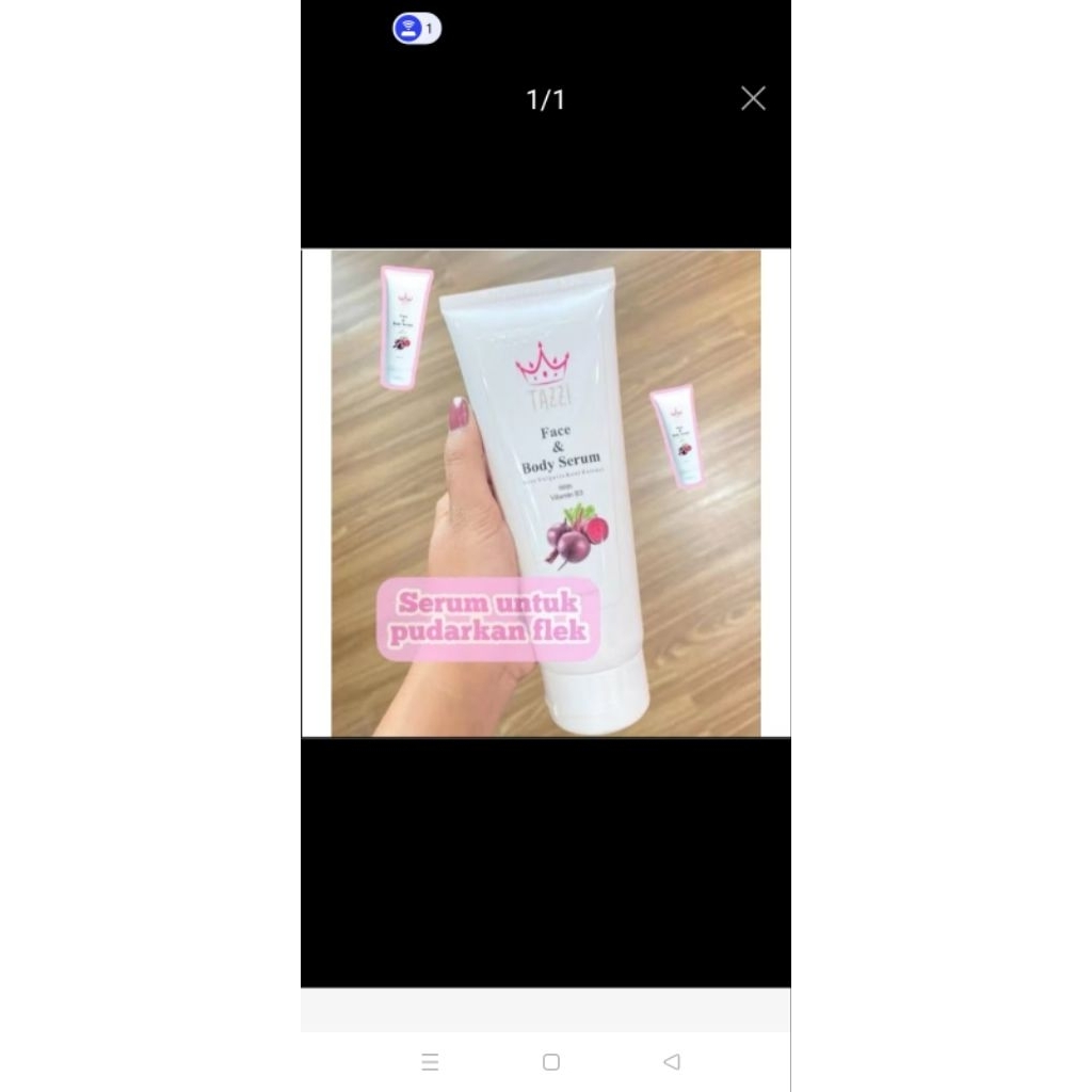 face and body serum tazzi