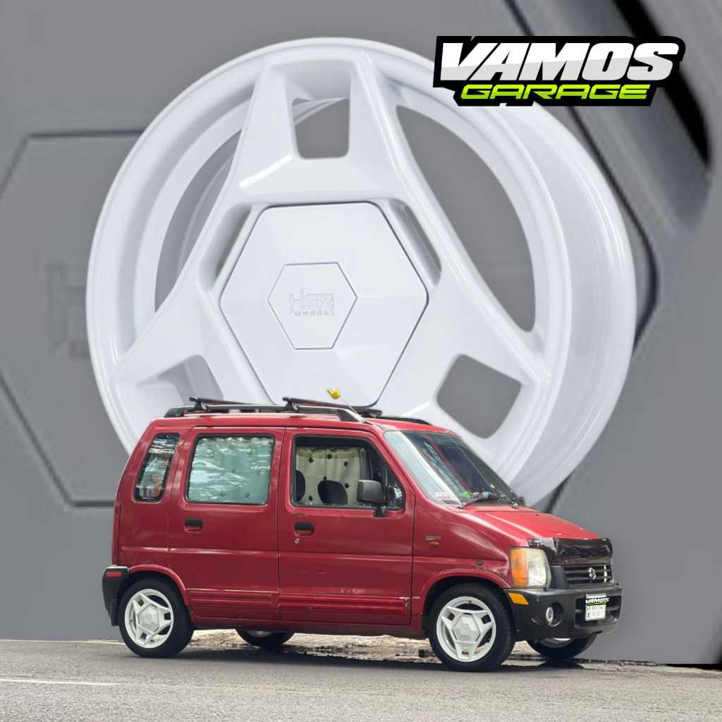 VELG HSR TELU R14X6 H8X100-114,3 PELEK MOBIL RING 14 UNTUK PICANTO, KARIMUN, ATOZ, WULING, WAGON DLL