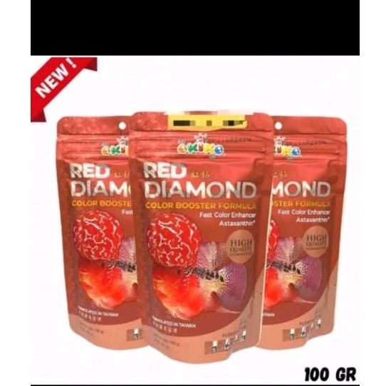 okiko pelet louhan red nutrision