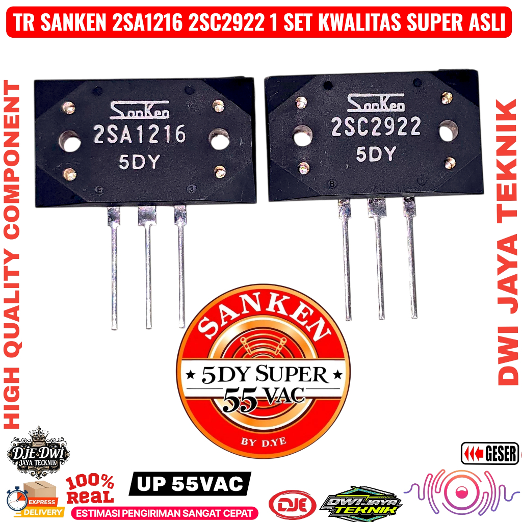 SANKEN 5dy 2SA1216 2SC2922 ORI A1216 C2922