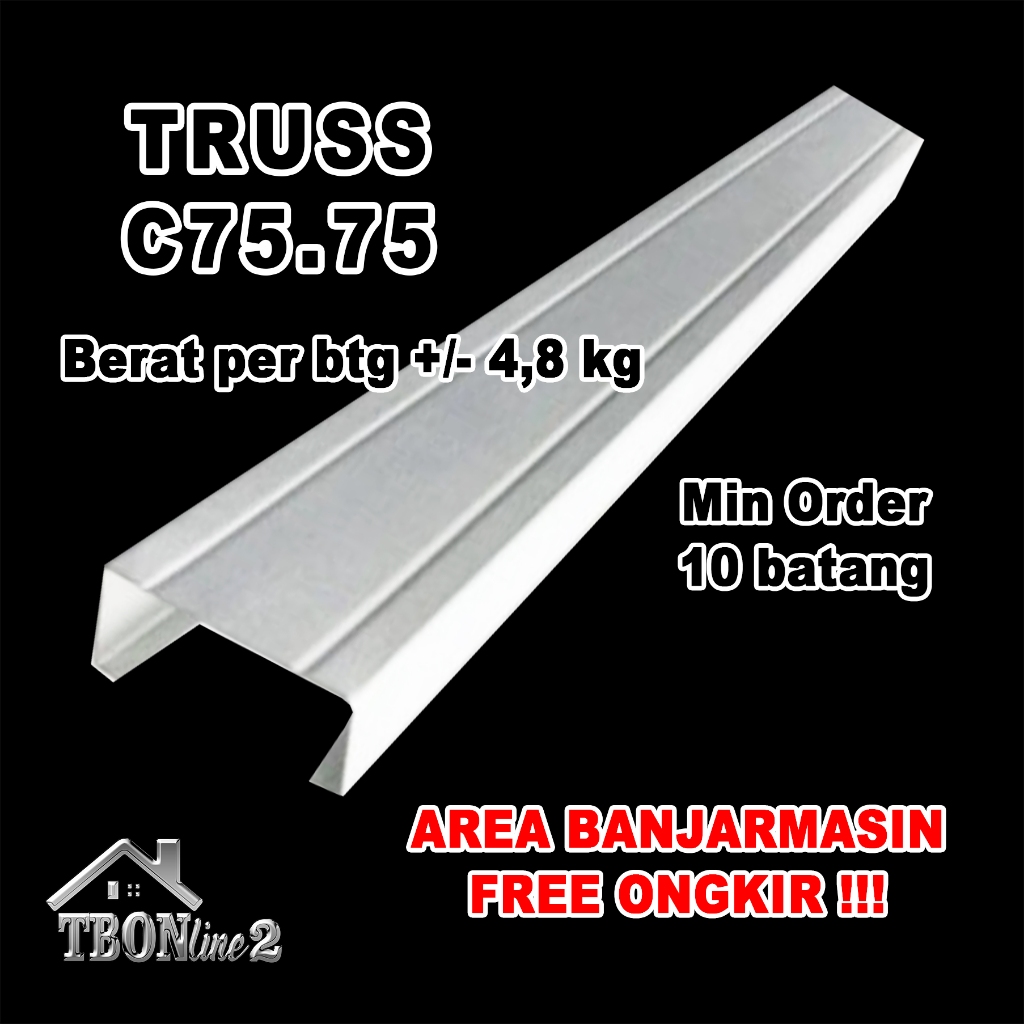 Baja Ringan Truss C75.65 - Truss C75.75 - Reng 0,35mm - Reng 0,4mm