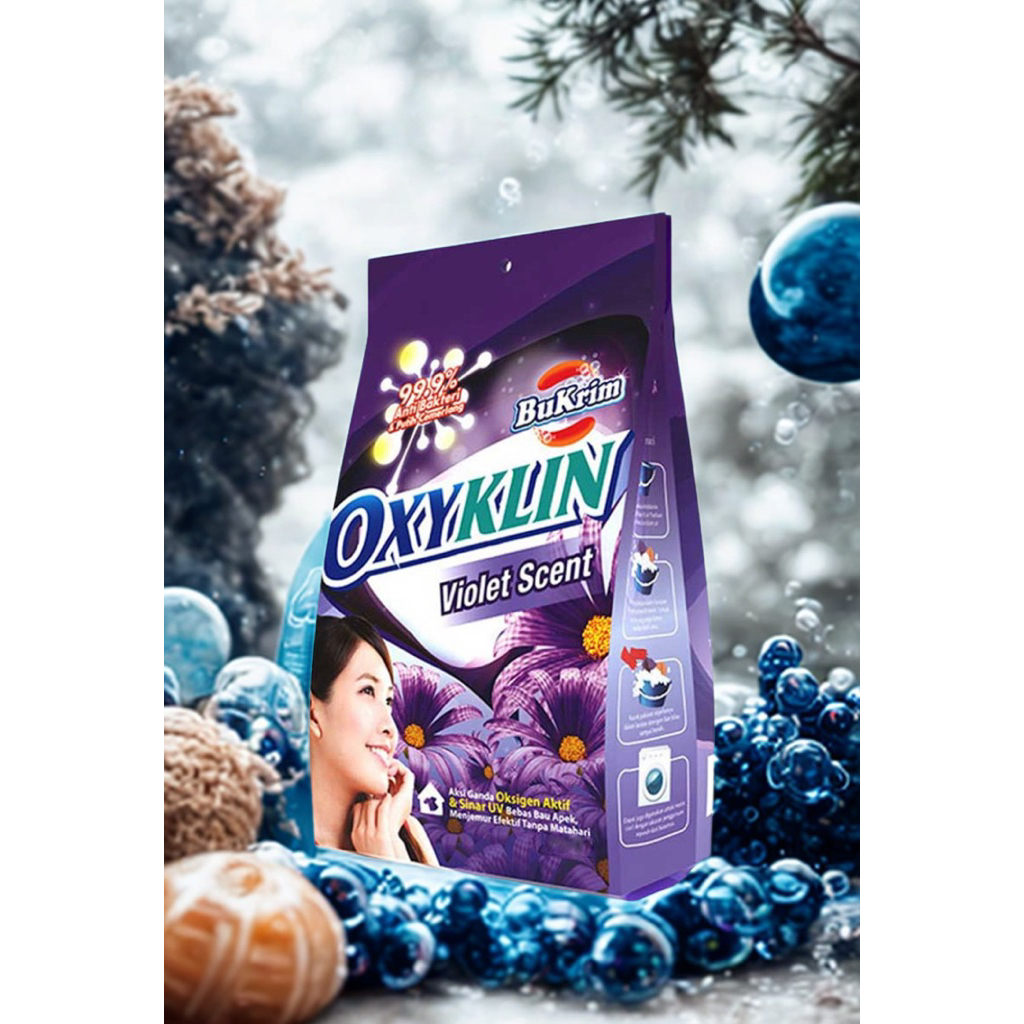 Bukrim Oxyklin Detergen Bubuk Violet Refill 700 g