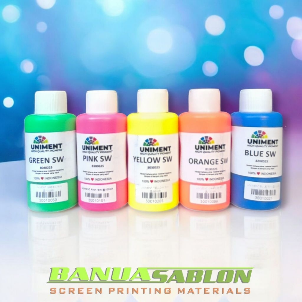 Biang Warna Pigmen Pewarna Sablon Flourescent 100ml