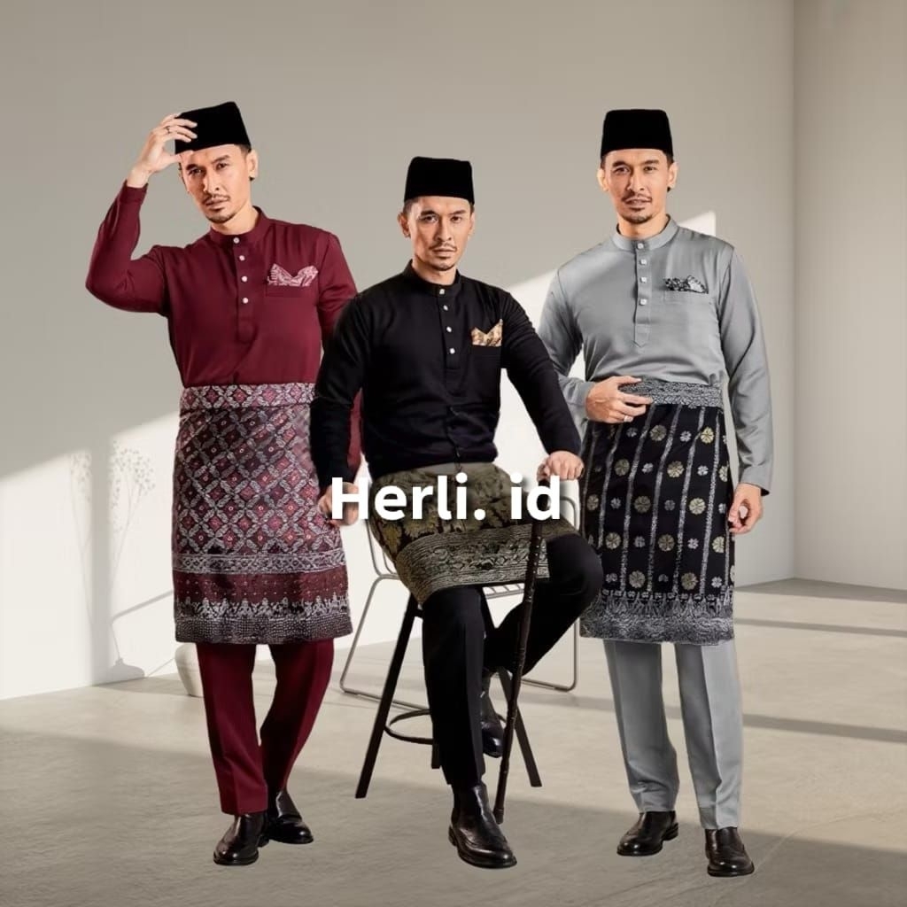 Baju Melayu Pria Teluk Belanga Cekak Musang Baju Melayu Malaysia