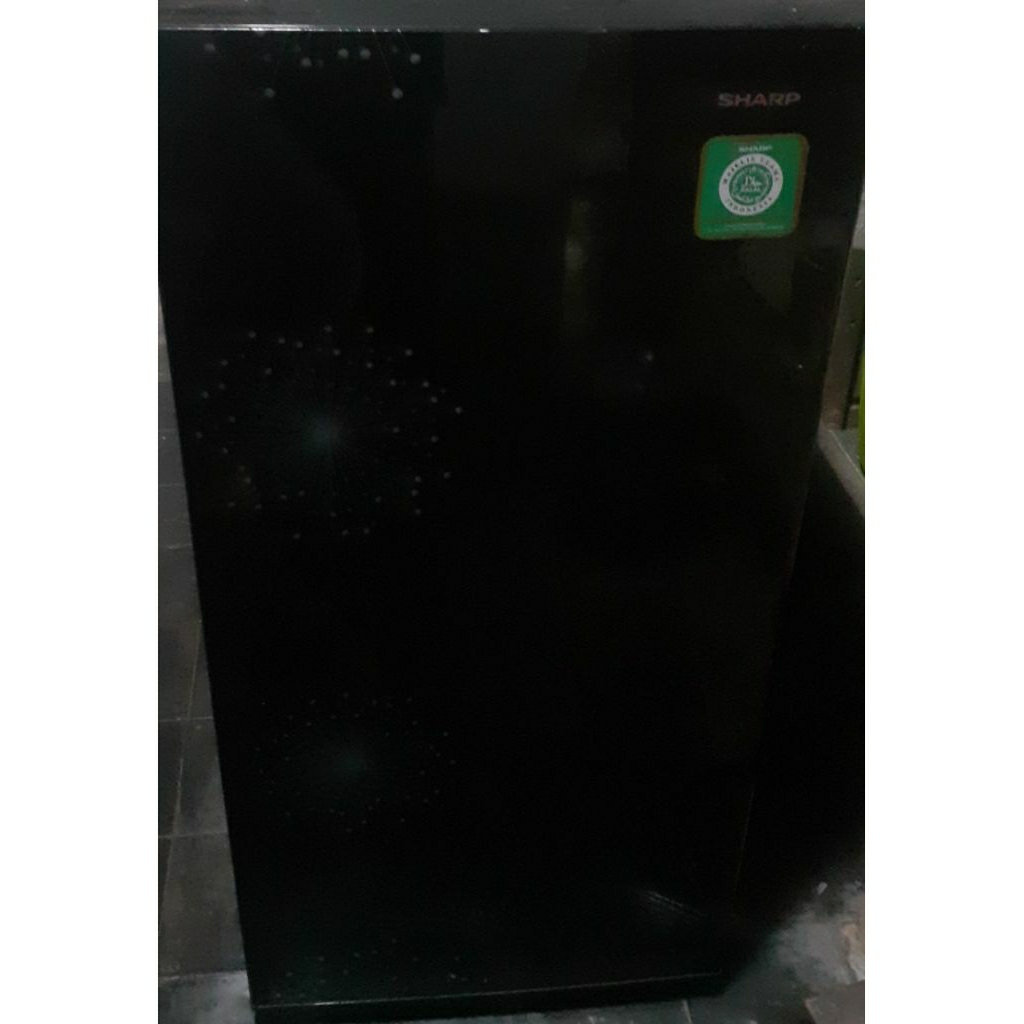 KULKAS SHARP 1 PINTU TEMPEREDGLASS BEKAS BAIK