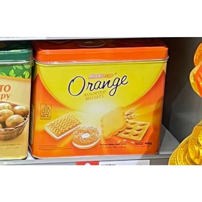 Biskitop Orange Assorted Cookies /Biscuit Kaleng Lebaran