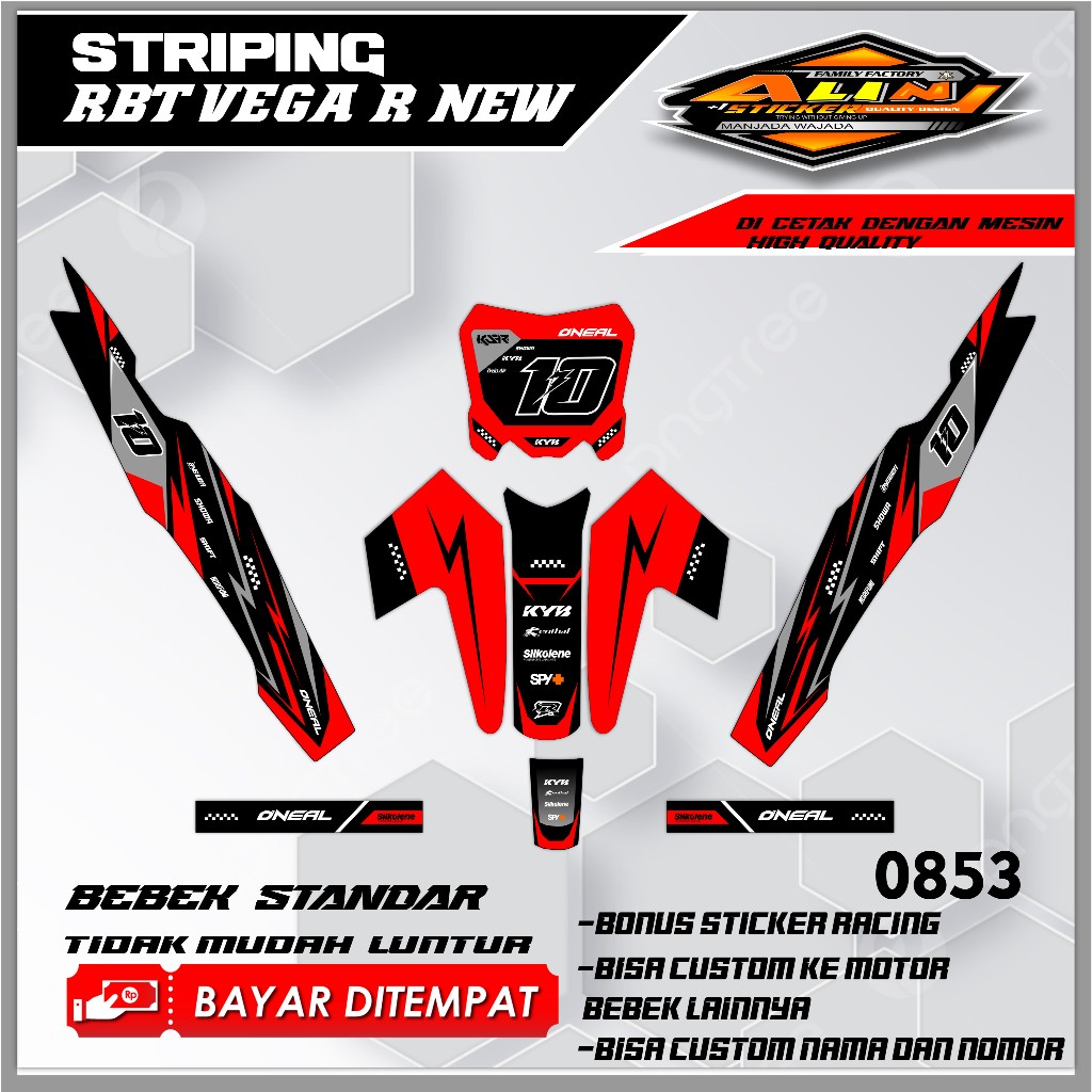 0853 STRIPING RBT VEGA R NEW - STRIPING VARIASI VEGA DESAIN RACING