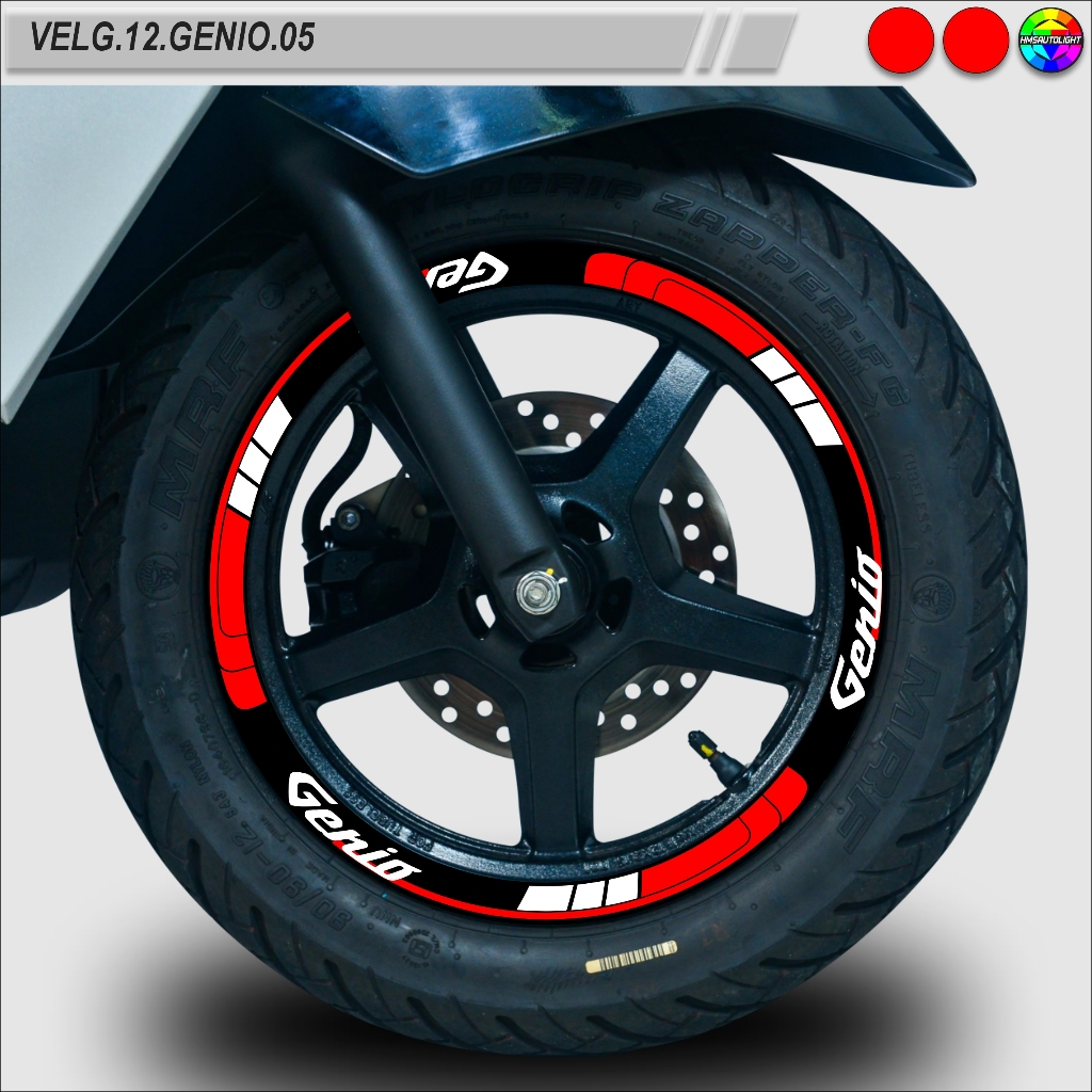 STICKER VARIASI VELG MOTOR SEMUA TYPE RING 12 GENIO VELG.12.GENIO.05