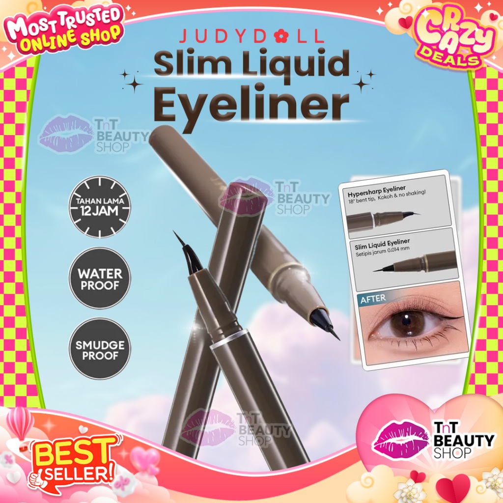Judydoll Hypersharp Slim Liquid Eyeliner Smooth Clean Precise Waterproof Longlasting TnT Beauty Shop