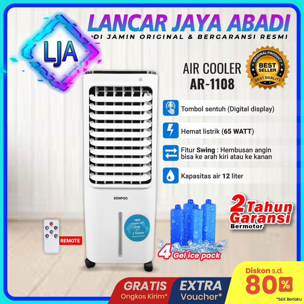 penyejuk ruangan Air Cooler Denpoo AR 1108 - AR 1108XF