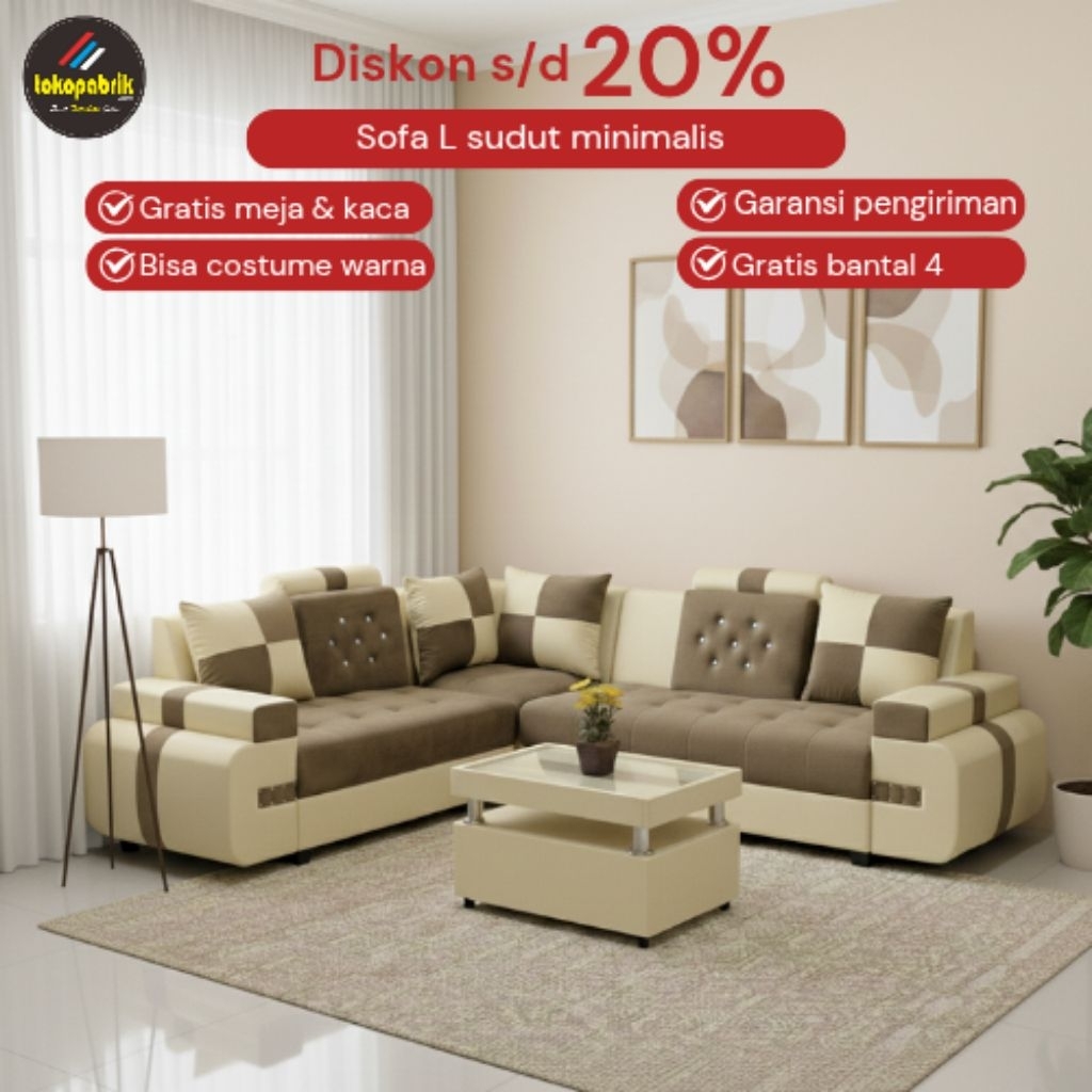 Sofa L ornish sofa l sudut sofa tamu sofa 221 sofa minimalis sofa oscar sofa midili sofa murah cireb
