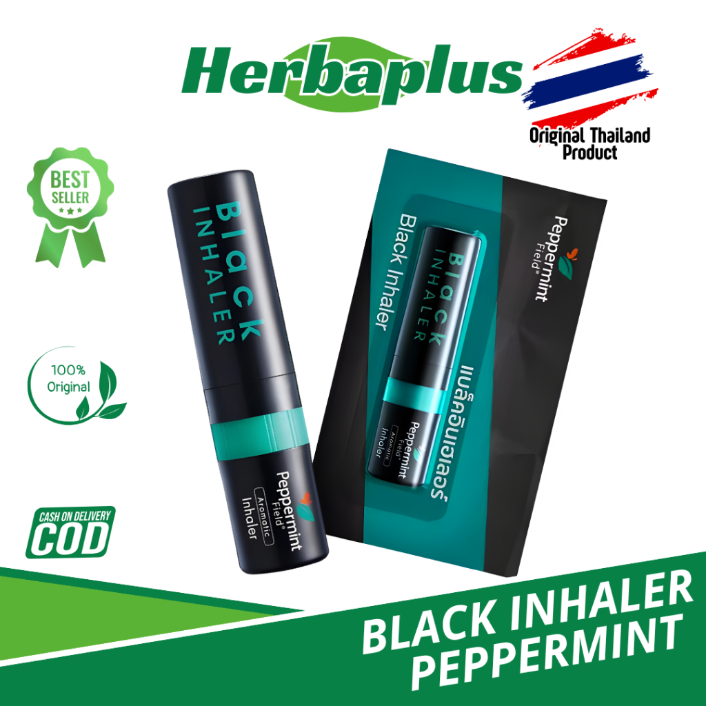 Black Inhaler Thailand Peppermint Aromatic