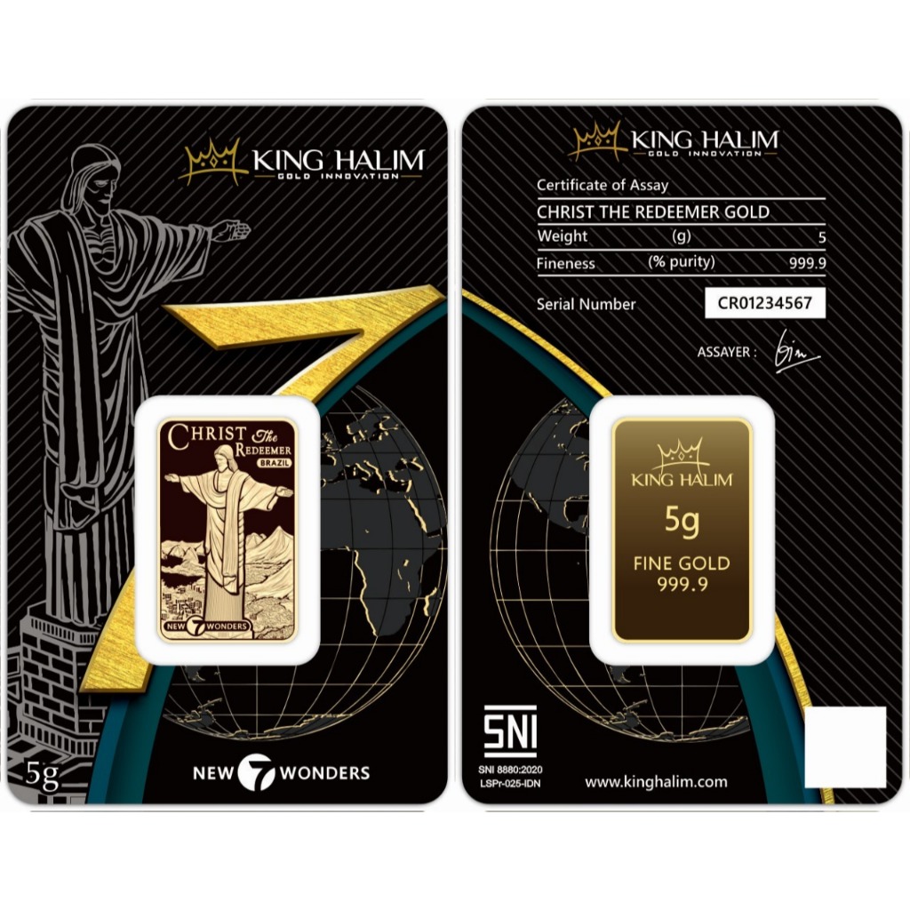 LOGAM MULIA EMAS KING HALIM 0.5 GR - CHRIST THE REDEEMER