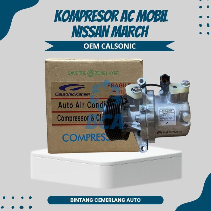 KOMPRESOR AC MOBIL NISSAN MARCH DUS CALSONIC
