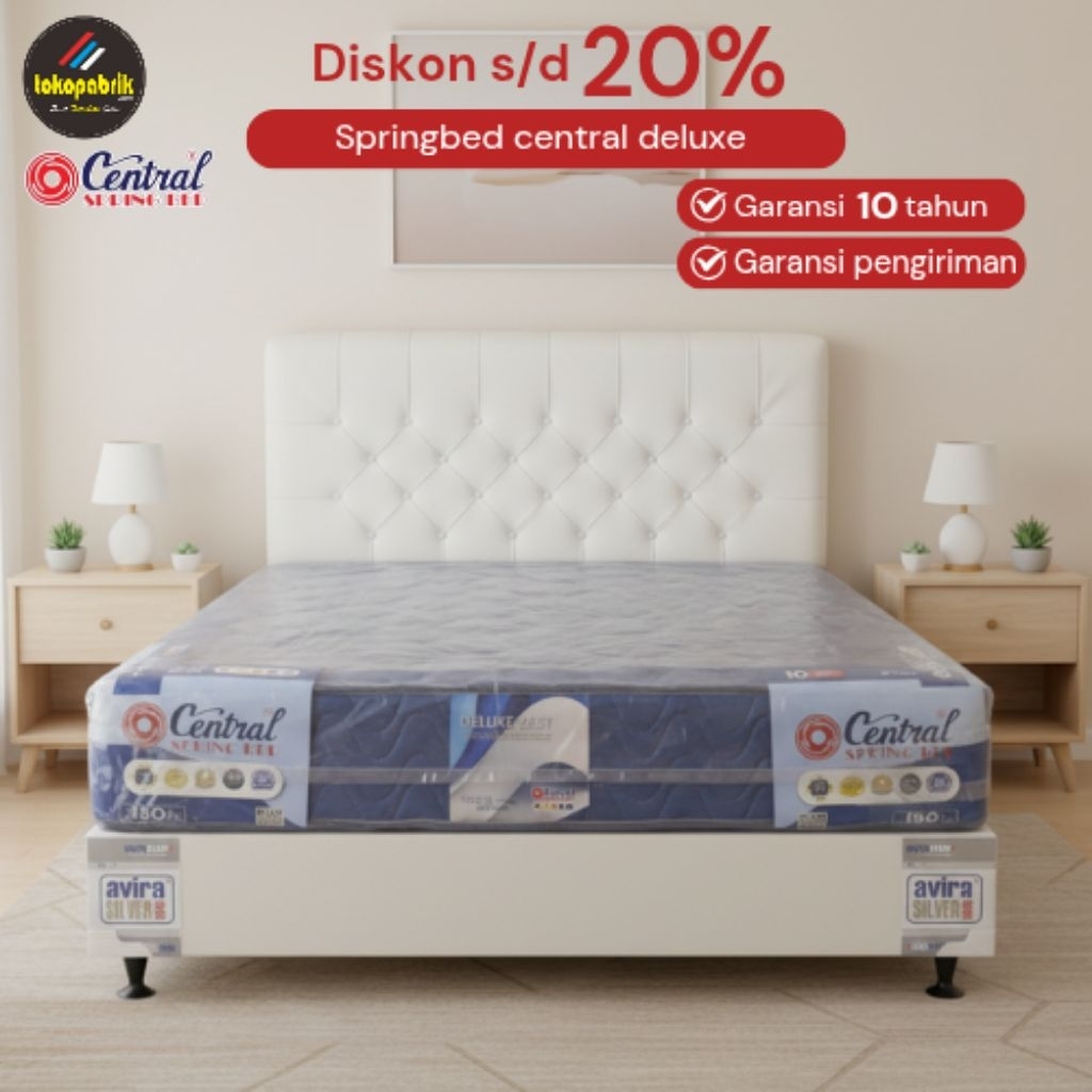 Springbed central deluxe T26 cm kasur springbed central 160x200 central springbed 180x200 springbed 
