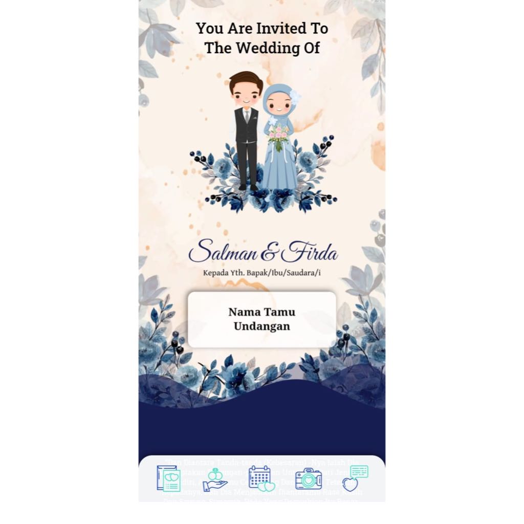 Undangan Pernikahan, Khitan, Tasyakur Desain Eelegan Online Termurah. Video, Link.