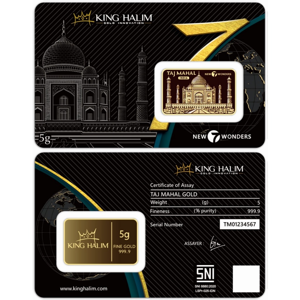 LOGAM MULIA EMAS KING HALIM 10GR - TAJ MAHAL