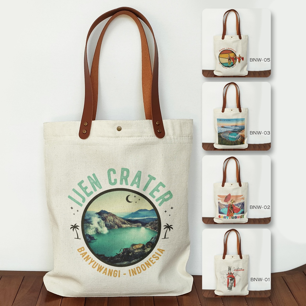 Totebag Canvas Souvenir Banyuwangi Totebag Oleh Oleh Banyuwangi