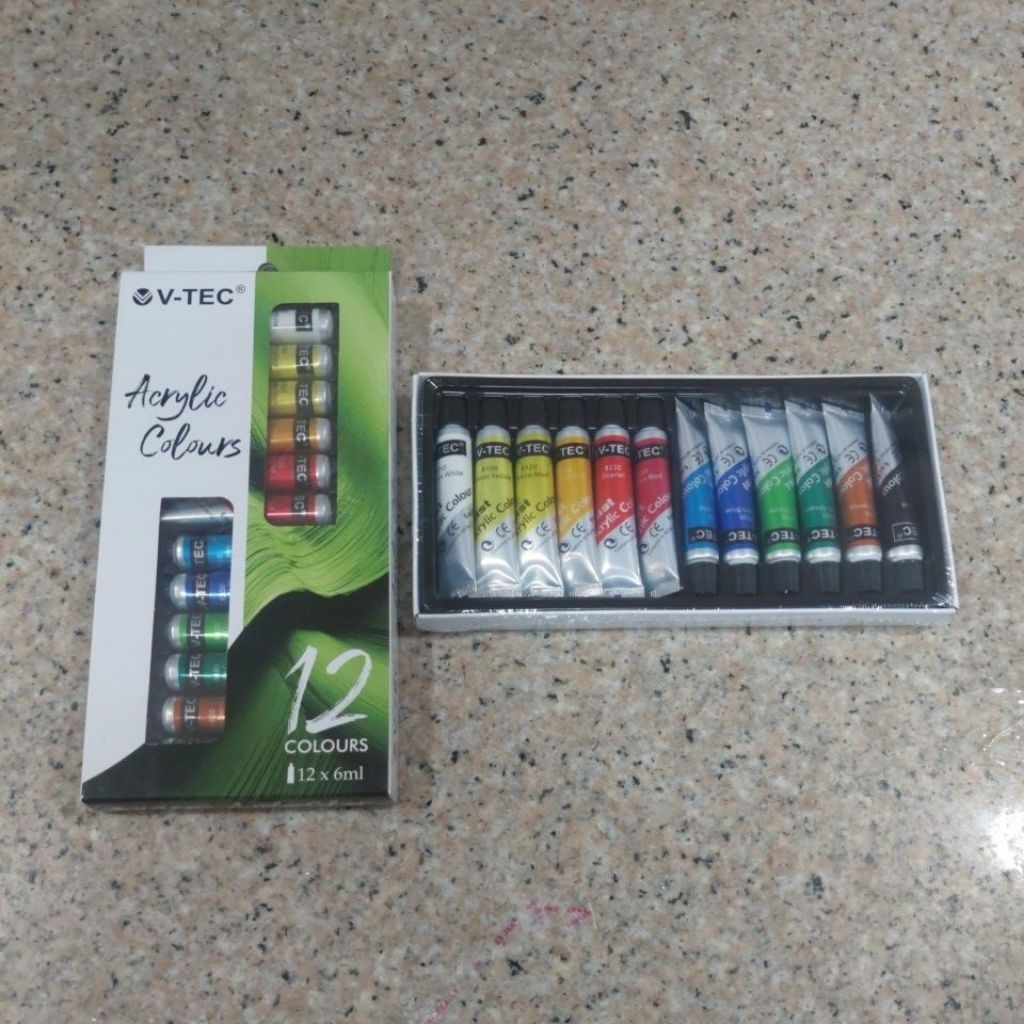 Cat Acrylic Vtec Isi 12 Warna VT-612