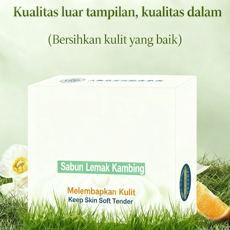 Sabun Lemak Domba Hongwei Asli untuk Memuluskan Kulit, Tahan Aroma, Membersihkan Wajah, Mandi, dan M