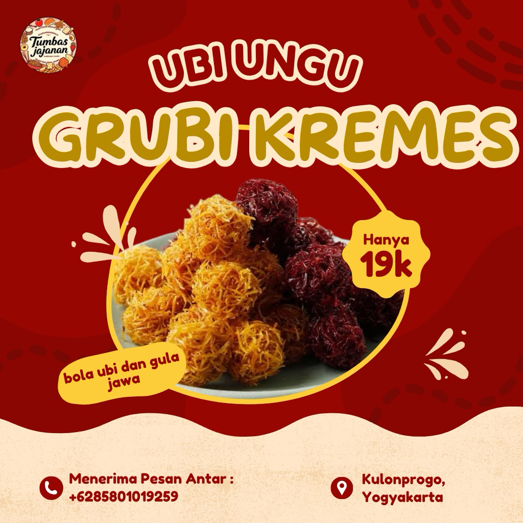 GRUBI UNGU KREMES/  carang mas ubi ungu- ubi jalar