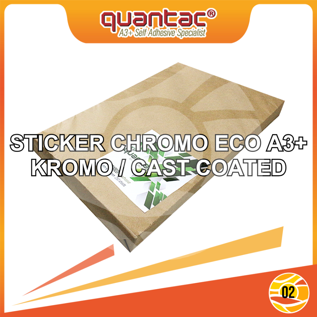 Instant Quantac Stiker Kertas Chromo ECO Glossy Box 4 Pack Stiker Kromo Bontax Cast Coated Digital P