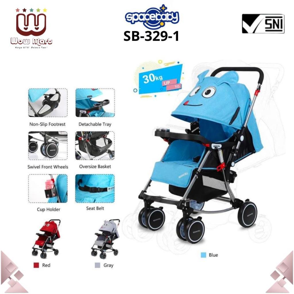 SB 329-1 SB 330-1 SB 6202 SB 6215 Spacebaby Baby Stroller // Mainan Kereta Dorong Bayi New Born Dua 