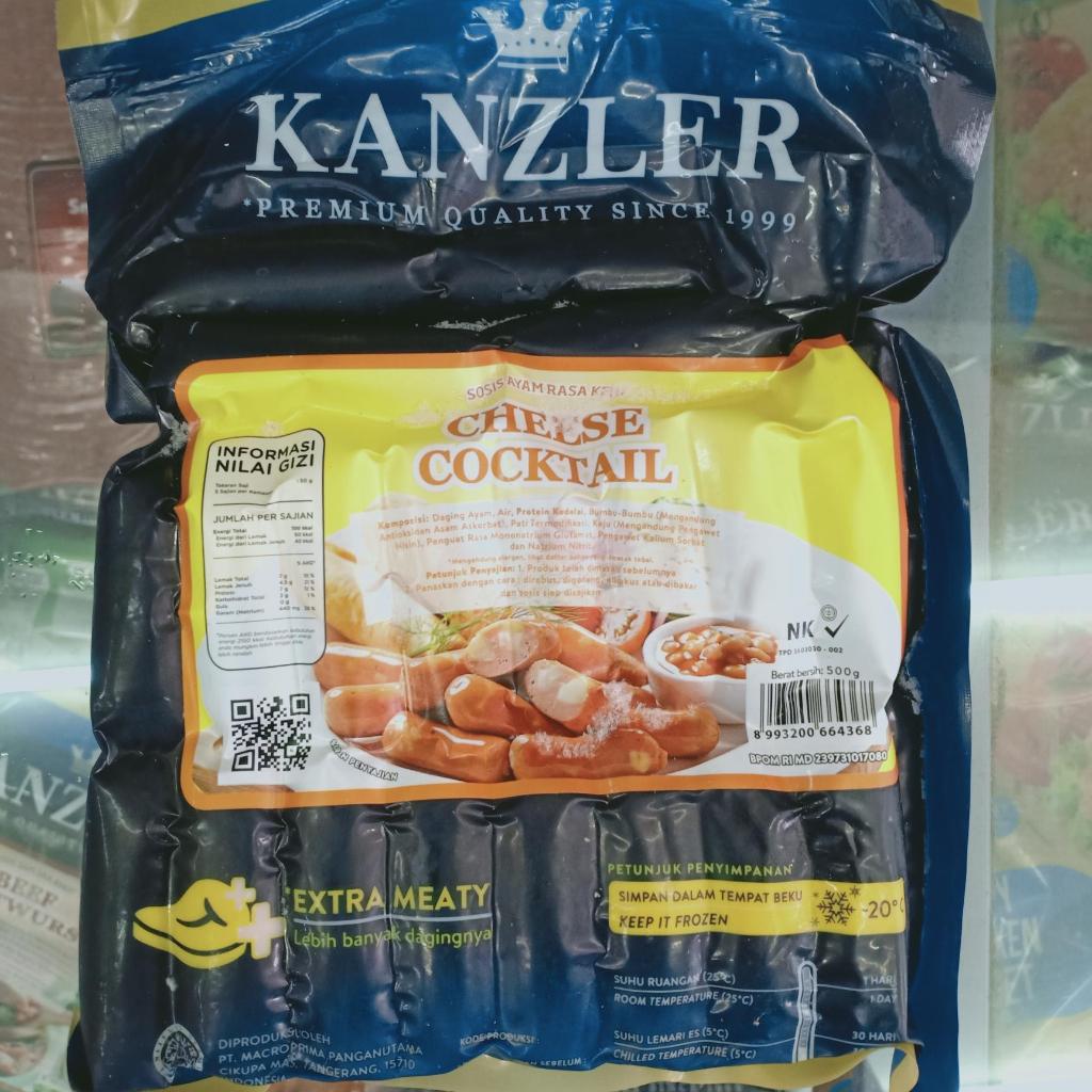 KANZLER CHEESE COCKTAIL SOSIS 500 GR / Sosis Cocktail