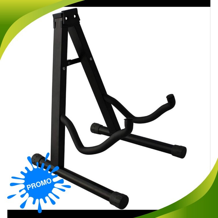 Stand Duduk Gitar Bass Elektrik dan Akustik Lipat Stand duduk